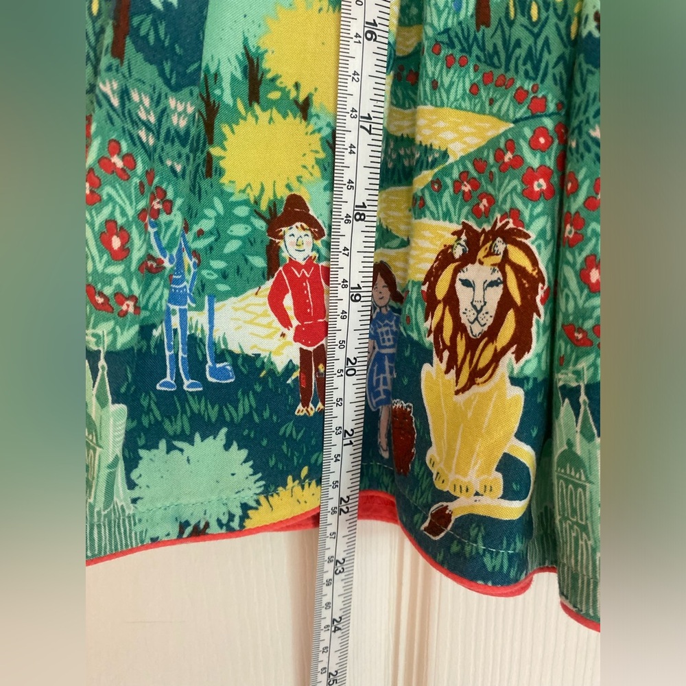 Emerald Wizard of Oz Print Girls Dress Genuine kids Oshkosh Dorothy Tin Man Lion - Picture 13 of 13